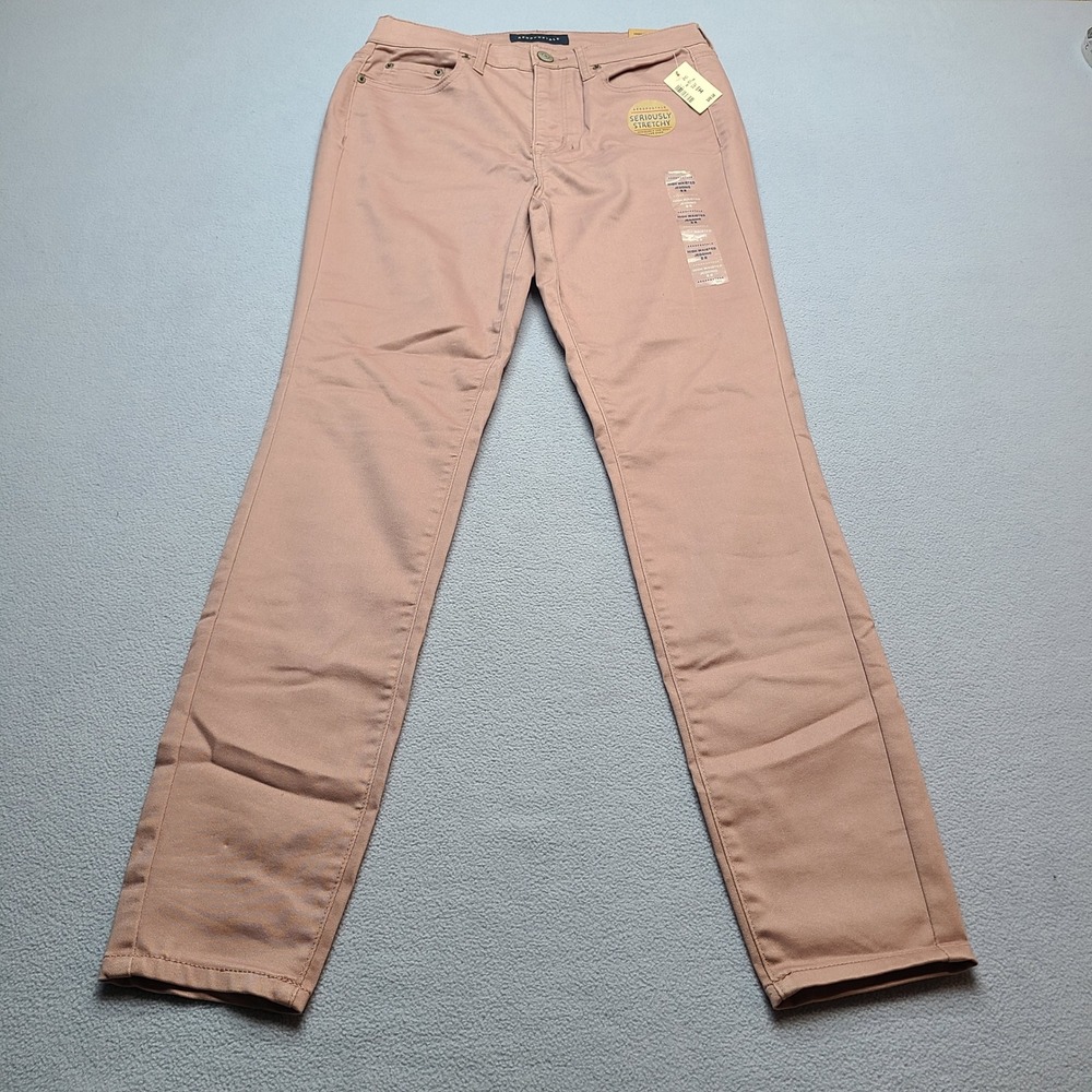 Aeropostale High Waisted Jegging Womens 8R Pink New Stretchy Skinny Pants